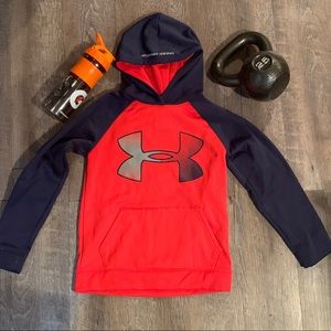 Kids Under Armour Hoodie Red & Blue size M